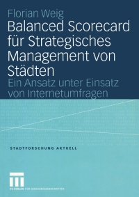 Omslagafbeelding: Balanced Scorecard für Strategisches Management von Städten 9783531143989