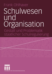 Cover image: Schulwesen und Organisation 9783531144511