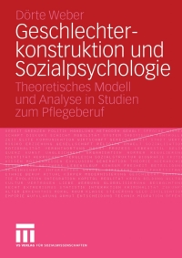 Titelbild: Geschlechterkonstruktion und Sozialpsychologie 9783531144900