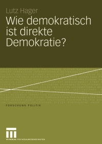Titelbild: Wie demokratisch ist direkte Demokratie? 9783531146249