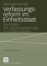 Imagen de portada: Verfassungsreform im Einheitsstaat 9783531148229