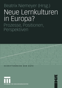 Cover image: Neue Lernkulturen in Europa? 1st edition 9783810033772