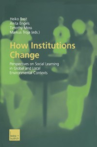 Imagen de portada: How Institutions Change 1st edition 9783810038586