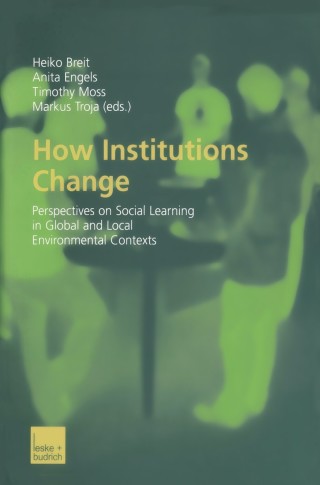 Imagen de portada: How Institutions Change 1st edition 9783810038586