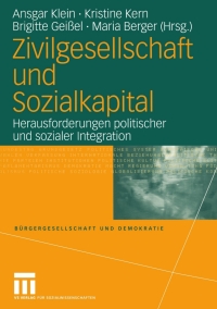 Immagine di copertina: Zivilgesellschaft und Sozialkapital 1st edition 9783810039934