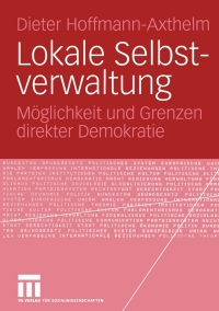 Cover image: Lokale Selbstverwaltung 9783810041807