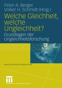 表紙画像: Welche Gleichheit, welche Ungleichheit? 1st edition 9783810042002