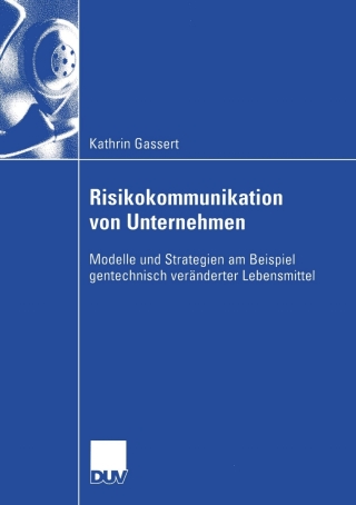 Imagen de portada: Risikokommunikation von Unternehmen 9783824406951
