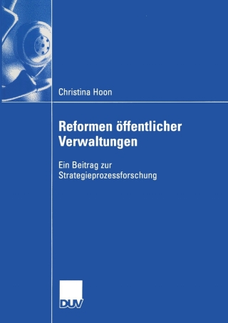 Titelbild: Reformen öffentlicher Verwaltungen 9783824407088