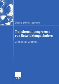 Titelbild: Transformationsprozess von Entwicklungsländern 9783824407101