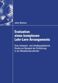 Immagine di copertina: Evaluation eines komplexen Lehr-Lern-Arrangements 9783824407170