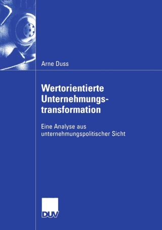 Cover image: Wertorientierte Unternehmungstransformation 9783824407217