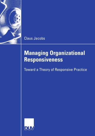 Imagen de portada: Managing Organizational Responsiveness 9783824407279