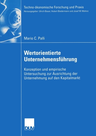 Omslagafbeelding: Wertorientierte Unternehmensführung 9783824407378
