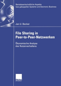Cover image: File Sharing in Peer-to-Peer-Netzwerken 9783824407422