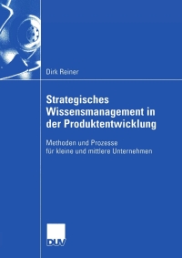 Cover image: Strategisches Wissensmanagement in der Produktentwicklung 9783824407484