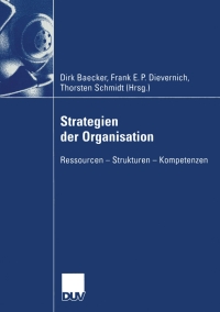 Imagen de portada: Strategien der Organisation 1st edition 9783824407712