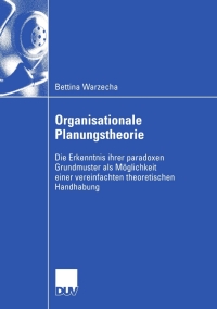 Cover image: Organisationale Planungstheorie 9783824407804