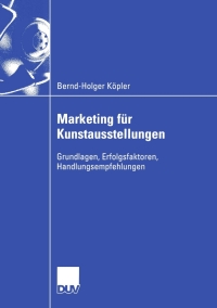 Imagen de portada: Marketing für Kunstausstellungen 9783824407828