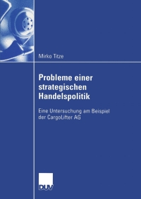 Imagen de portada: Probleme einer strategischen Handelspolitik 9783824408351