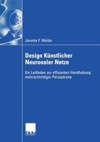 Titelbild: Design Künstlicher Neuronaler Netze 9783824408429