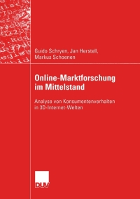 Cover image: Online-Marktforschung im Mittelstand 9783824421695