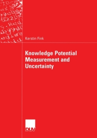 Cover image: Knowledge Potential Measurement and Uncertainty 9783824421831
