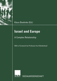 صورة الغلاف: Israel and Europe 1st edition 9783824443925