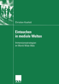Cover image: Eintauchen in mediale Welten 9783824445103