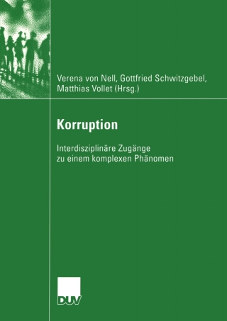 Imagen de portada: Korruption 1st edition 9783824445424