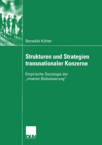 Immagine di copertina: Strukturen und Strategien transnationaler Konzerne 9783824445486