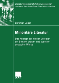 Cover image: Minoritäre Literatur 9783824446070