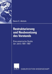 Imagen de portada: Restrukturierung und Neubesetzung des Vorstands 9783824477340