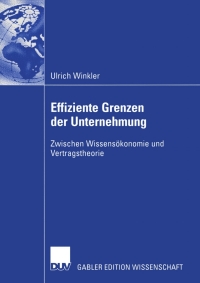 Immagine di copertina: Effiziente Grenzen der Unternehmung 9783824477708