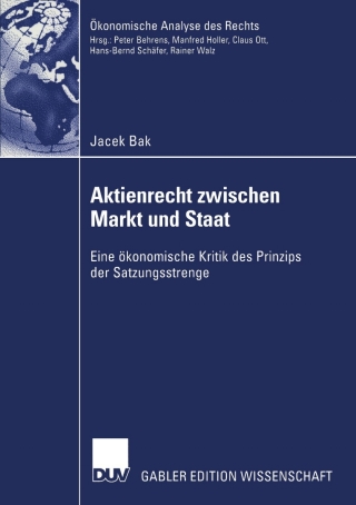 Cover image: Aktienrecht zwischen Markt und Staat 9783824477715