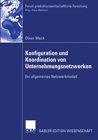 Cover image: Konfiguration und Koordination von Unternehmungsnetzwerken 9783824477982