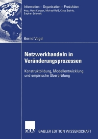 Cover image: Netzwerkhandeln in Veränderungsprozessen 9783824478187