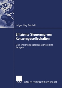 Cover image: Effiziente Steuerung von Konzerngesellschaften 9783824478286