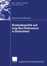 Imagen de portada: Dividendenpolitik und Long-Run-Performance in Deutschland 9783824478293