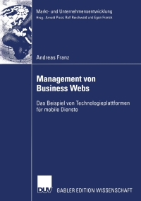 Cover image: Management von Business Webs 9783824478330