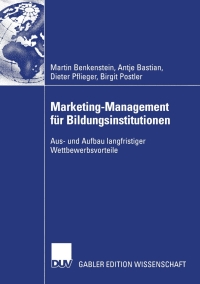 Imagen de portada: Marketing-Management für Bildungsinstitutionen 9783824478606