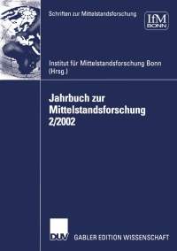 Cover image: Jahrbuch zur Mittelstandsforschung 2/2002 1st edition 9783824478682