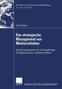 Omslagafbeelding: Das strategische Management von Medieninhalten 9783824478750