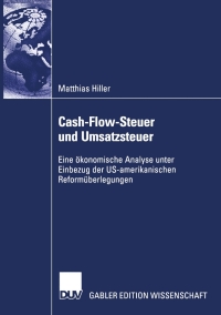 Immagine di copertina: Cash-Flow-Steuer und Umsatzsteuer 9783824479023