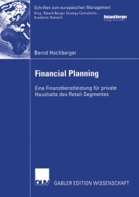 Imagen de portada: Financial Planning 9783824479085