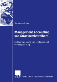 Cover image: Management Accounting von Stromnetzbetreibern 9783824479191