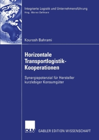 Cover image: Horizontale Transportlogistik-Kooperationen 9783824479245