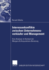 Cover image: Interessenkonflikte zwischen Unternehmensverkäufer und Management 9783824479306