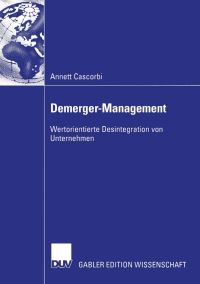 Cover image: Demerger-Management 9783824479450