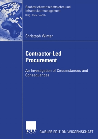 Cover image: Contractor-Led Procurement 9783824479474